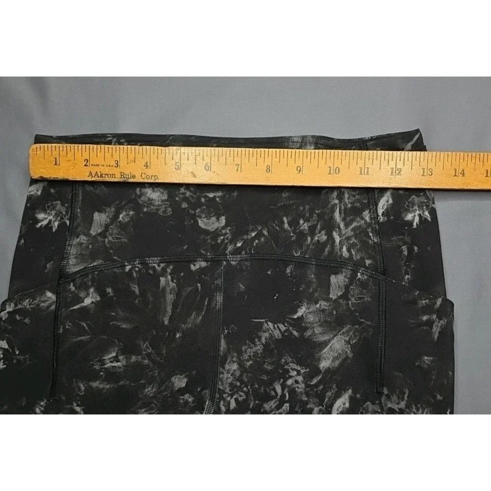 Lululemon Leggings Wunder Train HR 25'' Tie Dye Gray Training Athletic Sz 6